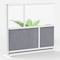 Luxor Expanse Modular Wall Room Divider System - Silver Frame - 53" x 48" Add-On Wall MW-5348-XFCG - alternate 1